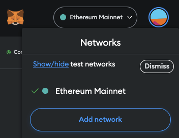 Add the desired Arbitrum Network to your MetaMask wallet